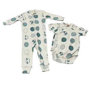 New Kate Quinn Newborn Layette 2 Piece Set Robin’s Egg Blue Jumper Easter NWOT